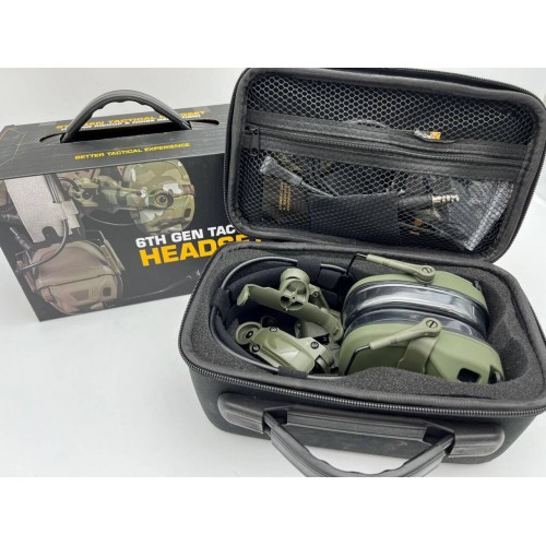 6TH GEN TACTICAL HEADSET тактическая гарнитура, звукосниматель и шумоподавление, активные в Комсомольске-на-Амуре