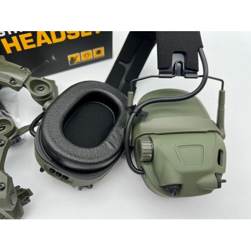 6TH GEN TACTICAL HEADSET тактическая гарнитура, звукосниматель и шумоподавление, активные в Комсомольске-на-Амуре