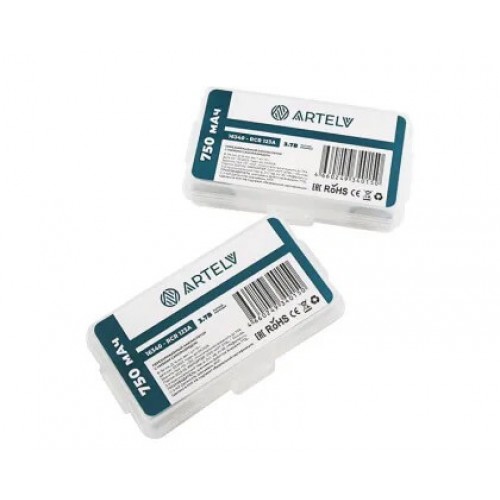 Аккумуляторные батареи RCR123 ARTELV 3.7V Li-Ion 750 mAh в Комсомольске-на-Амуре