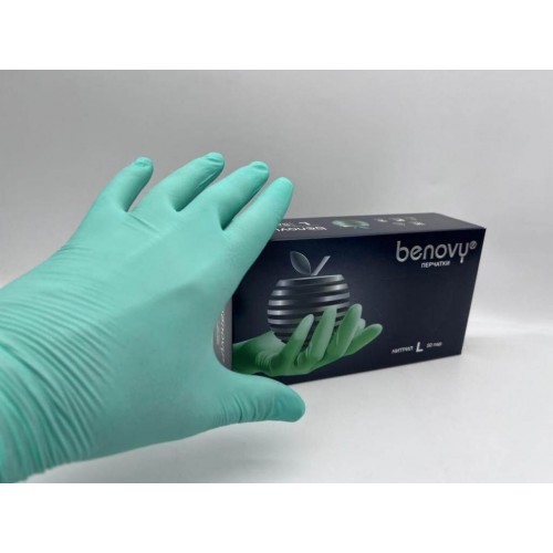 BENOVY MULTICOLOR НИТРИЛ медицинские цветные перчатки в Комсомольске-на-Амуре