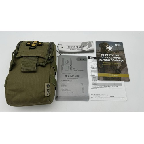 Военная тактическая аптечка RHINO RESCUE IFAK TRD MINI 11в1 в Комсомольске-на-Амуре