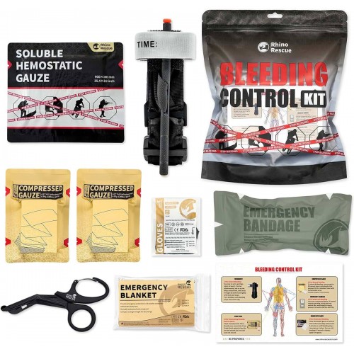 Комплект для остановки кровотечений «Bleeding Control Kit» Rhino Rescue в Комсомольске-на-Амуре