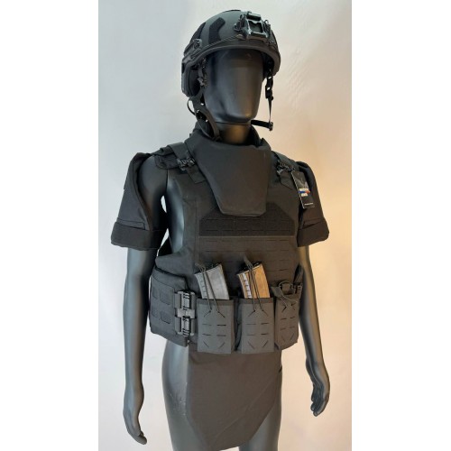 Бронежилет разгрузочный UNIVERSAL ARMOR в Комсомольске-на-Амуре (СВМПЭ + бронеплиты Бр5 класса) черный