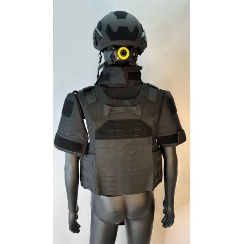 Бронежилет разгрузочный UNIVERSAL ARMOR в Комсомольске-на-Амуре (СВМПЭ + бронеплиты Бр5 класса) черный
