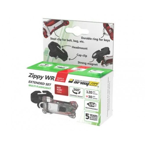 Наключный фонарь Armytek Zippy Extended Set WR (Red Ruby) в Комсомольске-на-Амуре